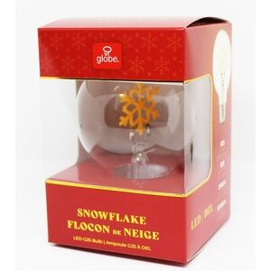 NWT Festive snowglobe LED light bulb